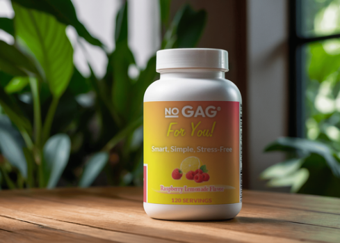 Supplement bottle labeled &